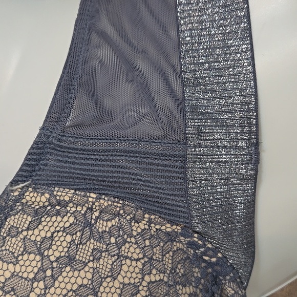 VICTORIA'S SECRET PUSH UP Gray Lace Underwire Bra 36C NWOT - Picture 2 of 3